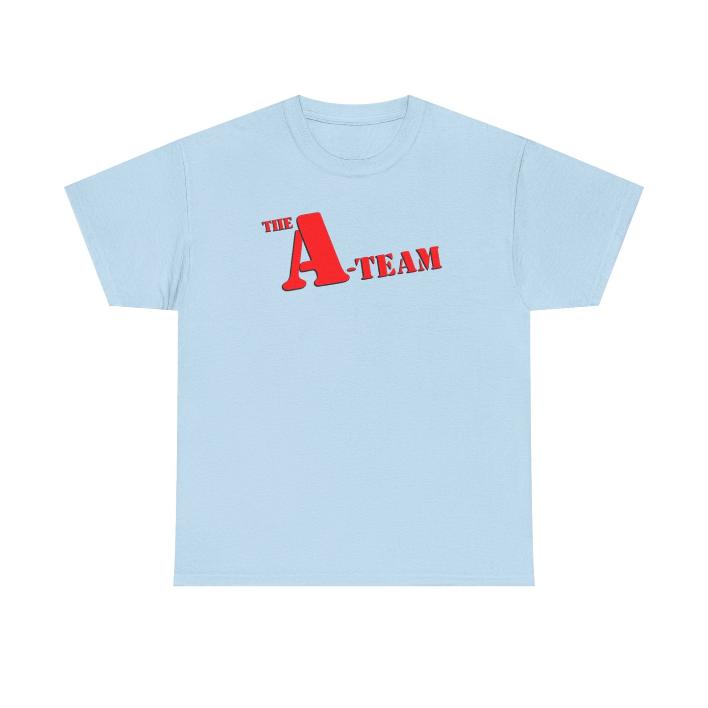 A-Team Graphic Tee — Retro Red Logo Vintage Crew T-Shirt