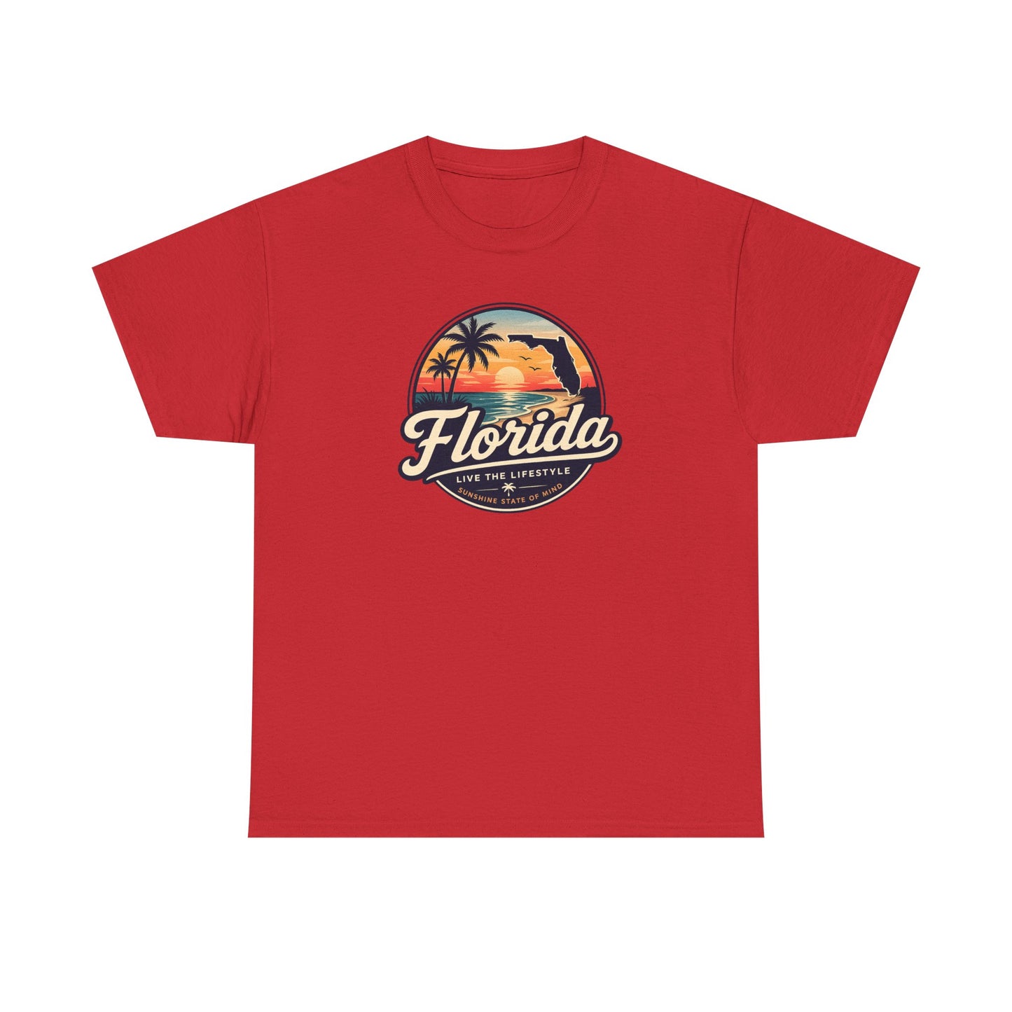 Florida Sunset Tee — Vintage Palm Beach Graphic T-Shirt