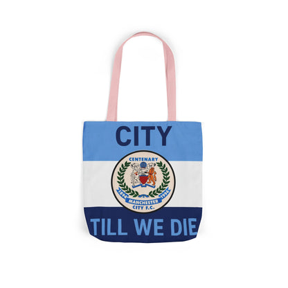 City Till We Die Canvas Tote Bag — Football Fan Flag Tote