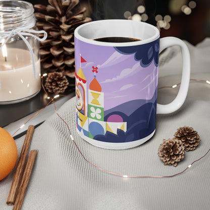It's a small world Mug — Colorful Fantasy Castle Ceramic Coffee Cup (11oz & 15oz)