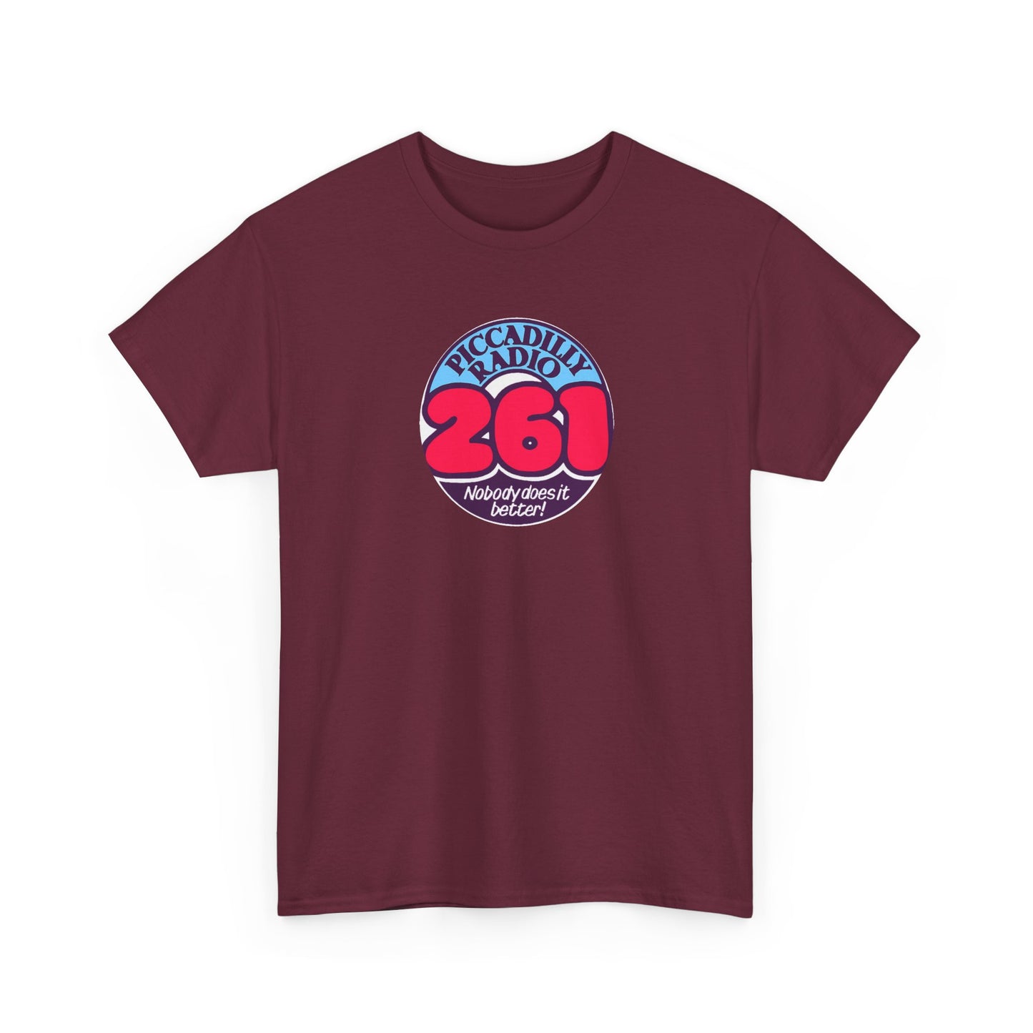 Piccadilly Radio '261' Logo T‑Shirt — Vintage Unofficial Radio Station Graphic Tee