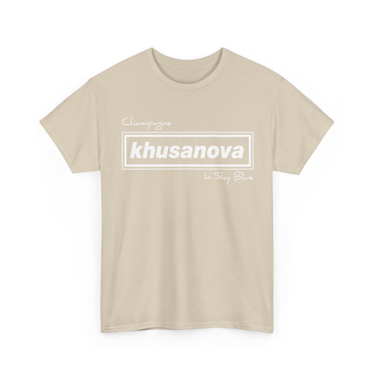 Khusanova Logo T-Shirt — Minimal Black Graphic Tee