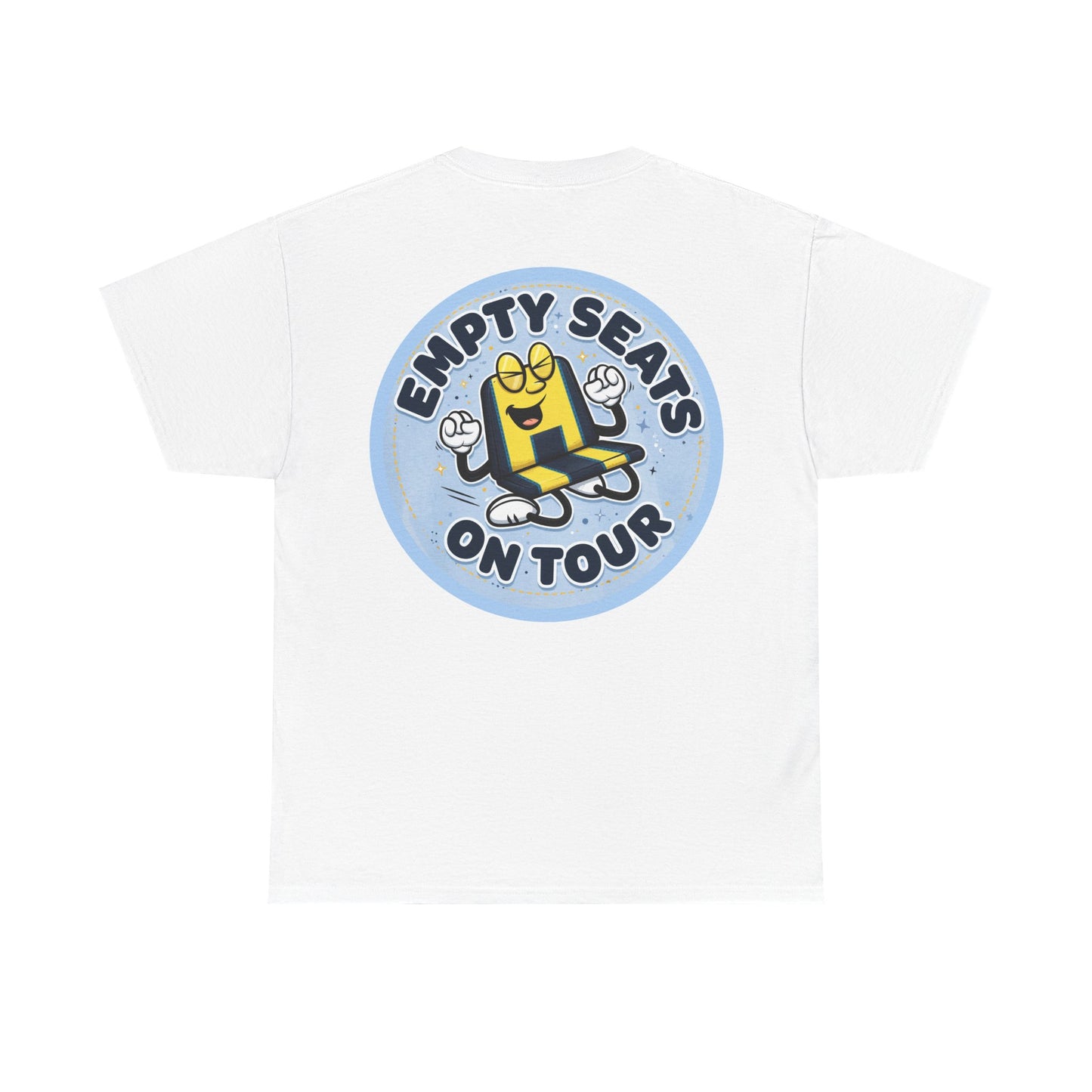 Manchester City T‑Shirt — "Empty Seats On Tour" Cartoon Seat Graphic Tee