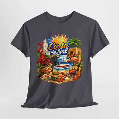 Costa del Sol Beach T-Shirt — Vintage Tropical Vacation Tee