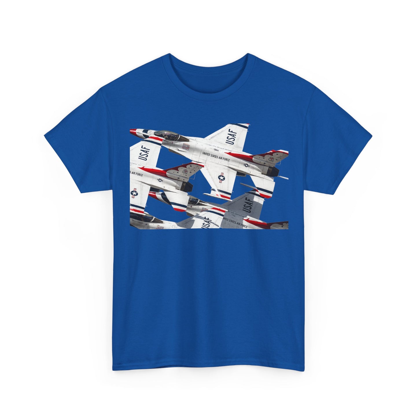 Thunderbirds Jet Formation T‑Shirt — Military Aviation Fighter Jets Tee