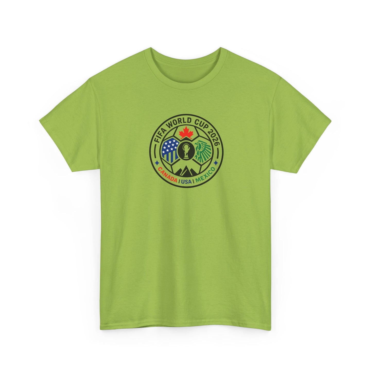 World Cup 2026 Soccer Tee — Canada USA Mexico Crest