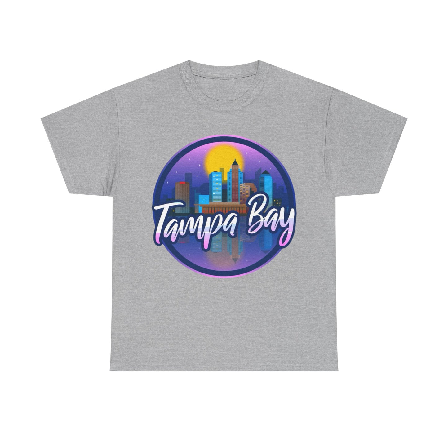 Tampa Bay Skyline T-Shirt — Retro Sunset Cityscape Tee