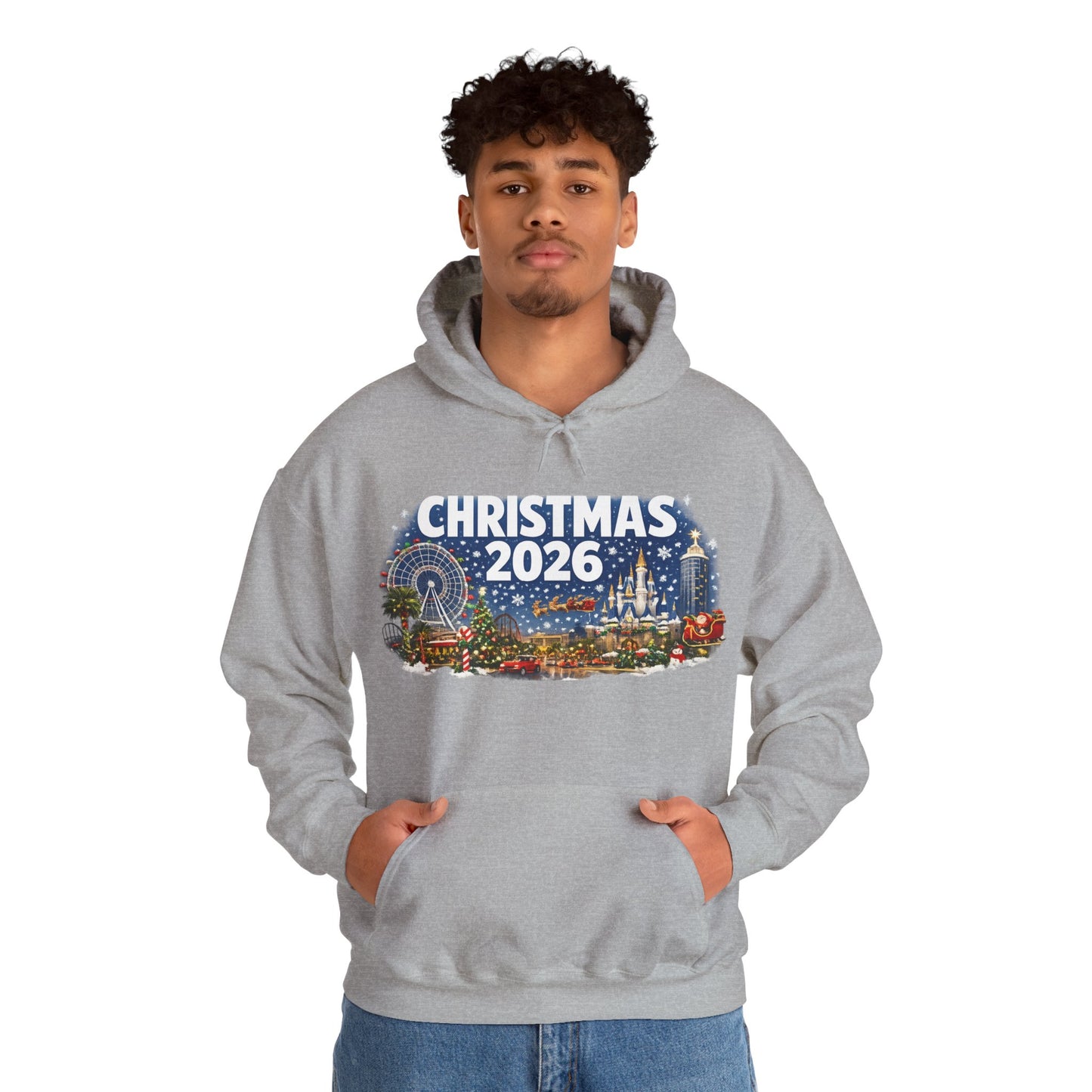 Christmas 2026 Holiday Hoodie — Festive Winter Village Sweatshirt
