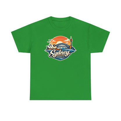 Sydney Australia Sunset Tee — Vintage Coastal Travel T‑Shirt
