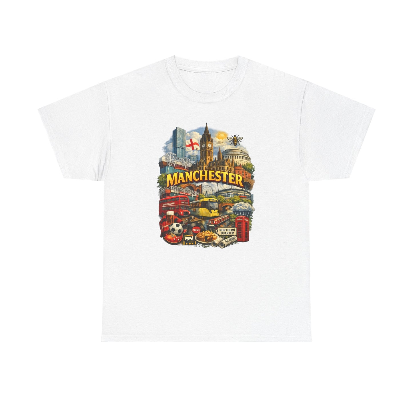 Manchester Skyline Collage T-Shirt
