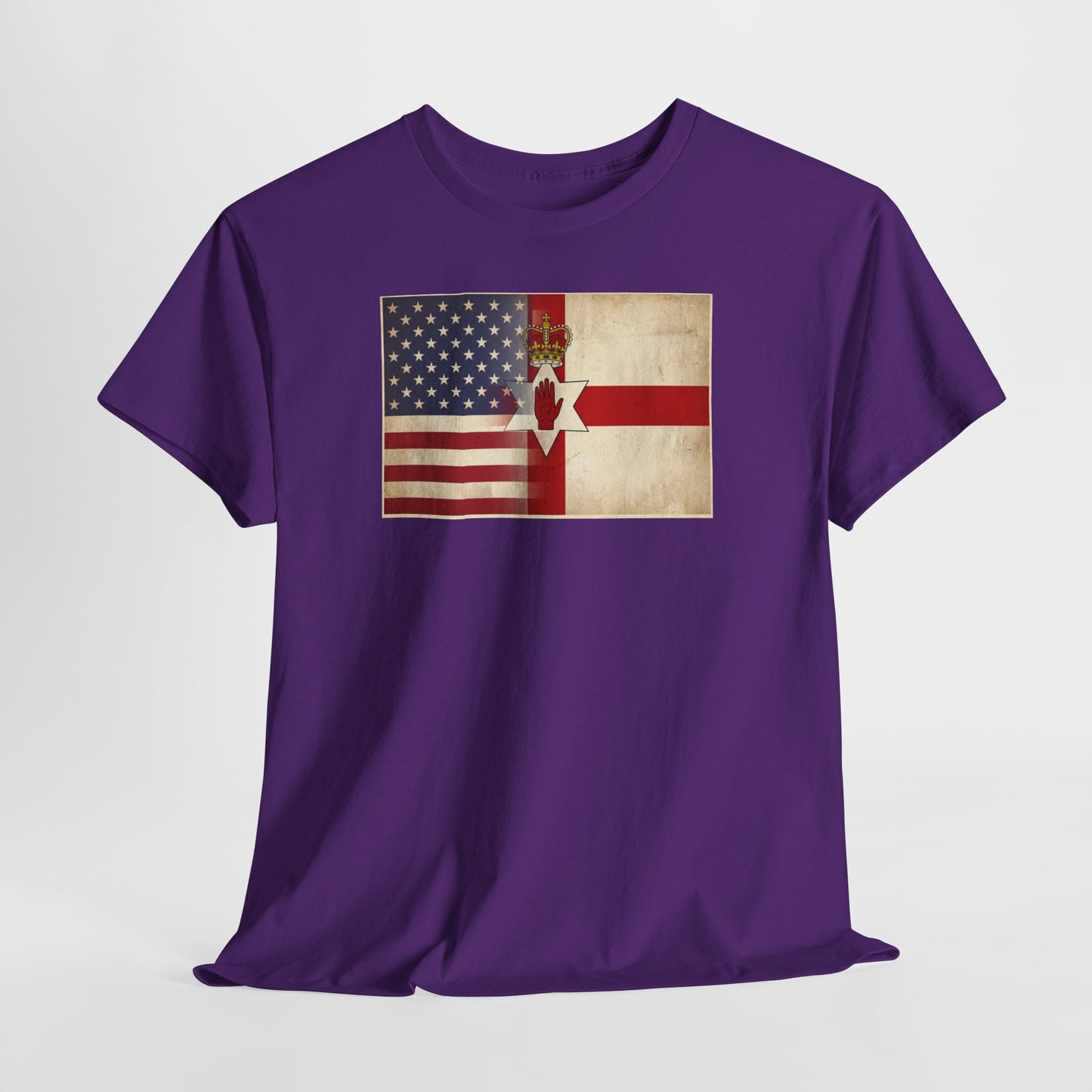 USA / Northern Ireland Flag T-Shirt – Vintage USA & Ulster Cross Tee