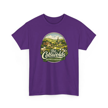 Cotswolds Vintage Landscape T‑Shirt — The Cotswolds Countryside Tee