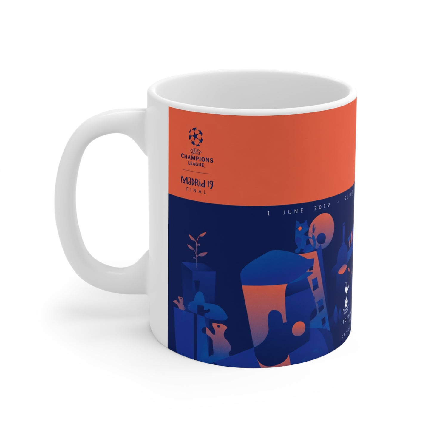 2019 Champions League Final Programme Cover Inspired Coffee Mug — Ceramic Cup (11oz/15oz)