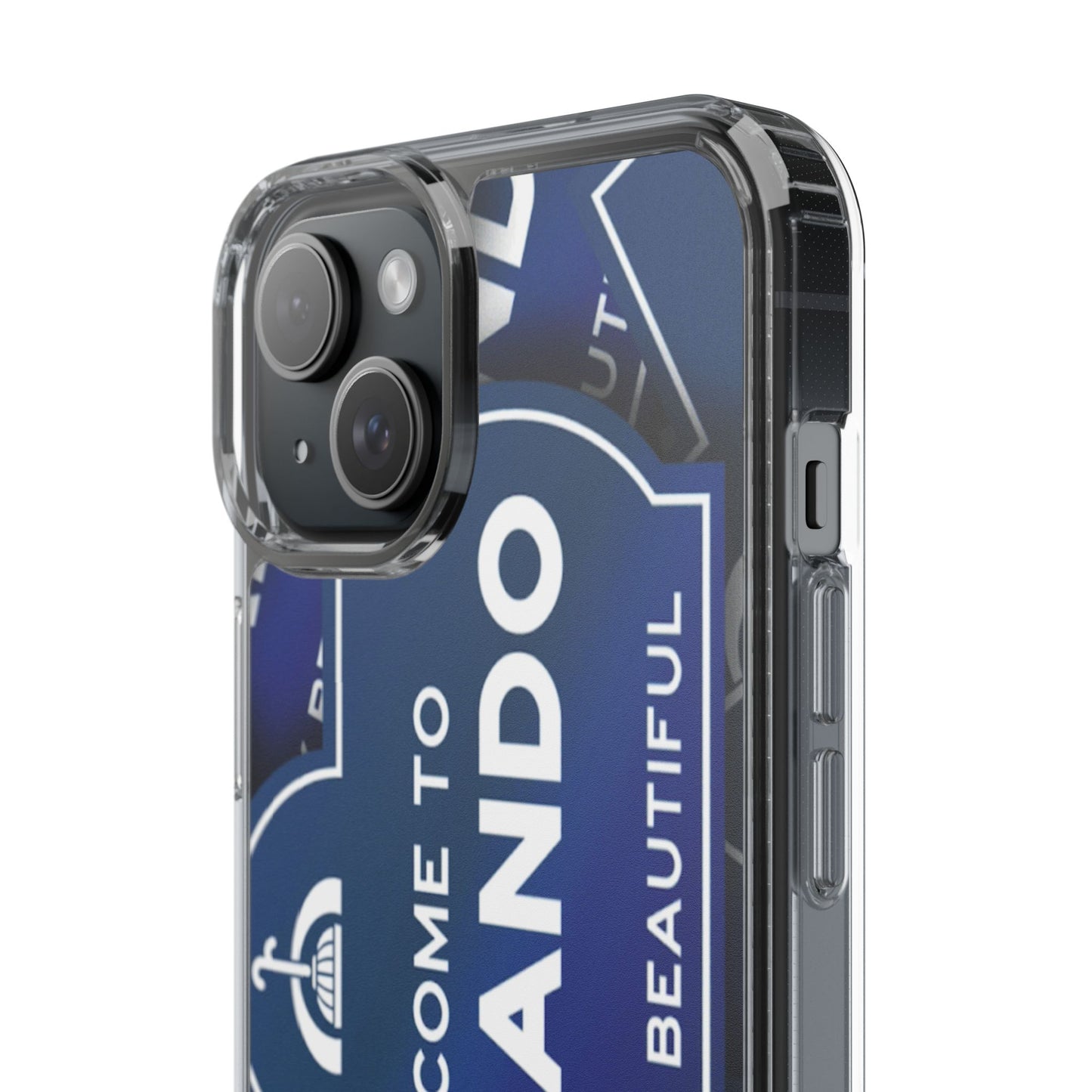 Orlando Clear Phone Case — "Welcome to Orlando" City Sign Design