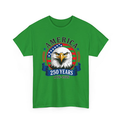 America 250 Years T-Shirt – Bald Eagle 1776–2026 Patriotic Tee