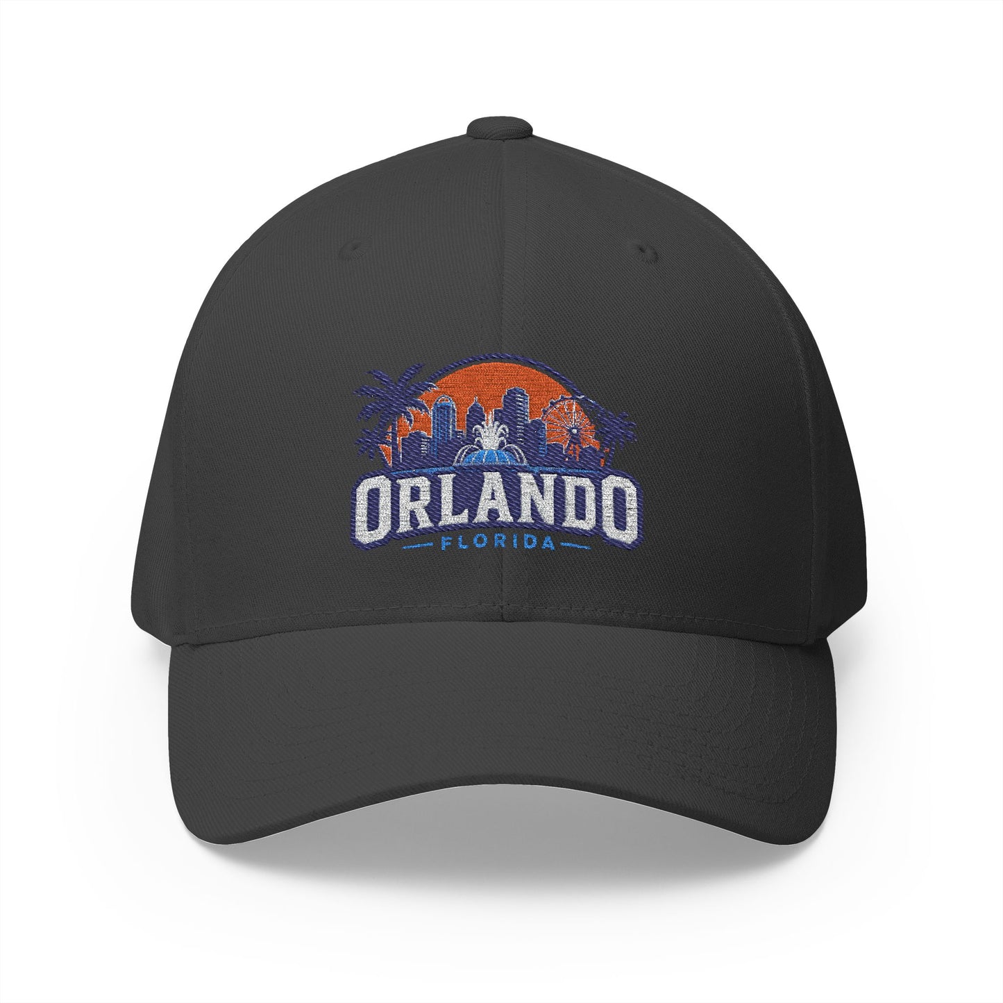Orlando Florida Embroidered Baseball Cap — Sunset Skyline Hat