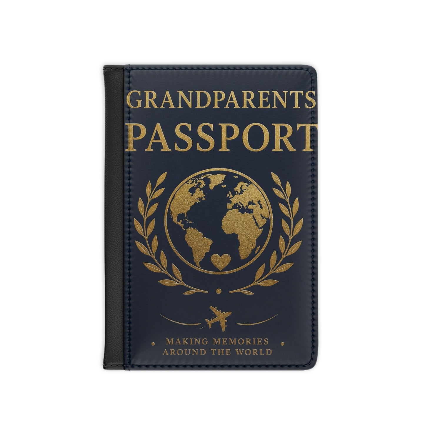 Grandparents Passport Cover — 'Grandparents Passport: Making Memories Around the World' Travel Wallet