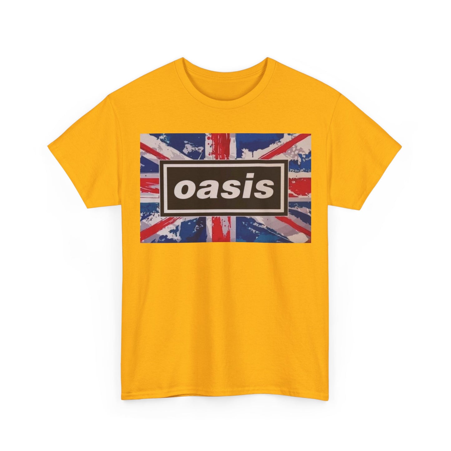 Oasis Union Jack Tee – Vintage British Band Logo T-Shirt