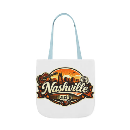 Nashville Sunset Tote Bag — Country Music Skyline Canvas Tote