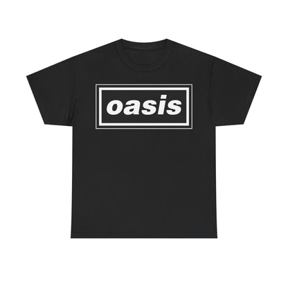 Oasis Live Graphic Tee — Retro Band Logo Concert T‑Shirt