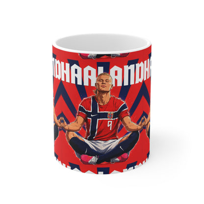 Erling Haaland Norway Player — Ceramic Coffee Cup (11oz & 15oz)