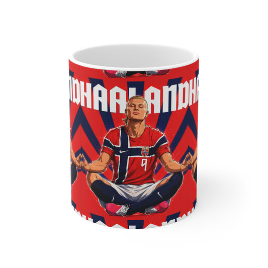 Erling Haaland Norway Player — Ceramic Coffee Cup (11oz & 15oz)