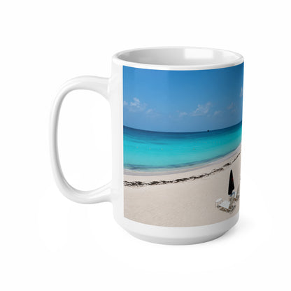 Barbados Beachfront Coffee Mug – Tropical Ocean Scene Ceramic Mug (11oz, 15oz)