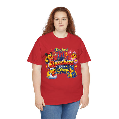 Quackers About Disney Rubber Duck Tee — "I'm Just Quackers About Disney" Graphic T-Shirt