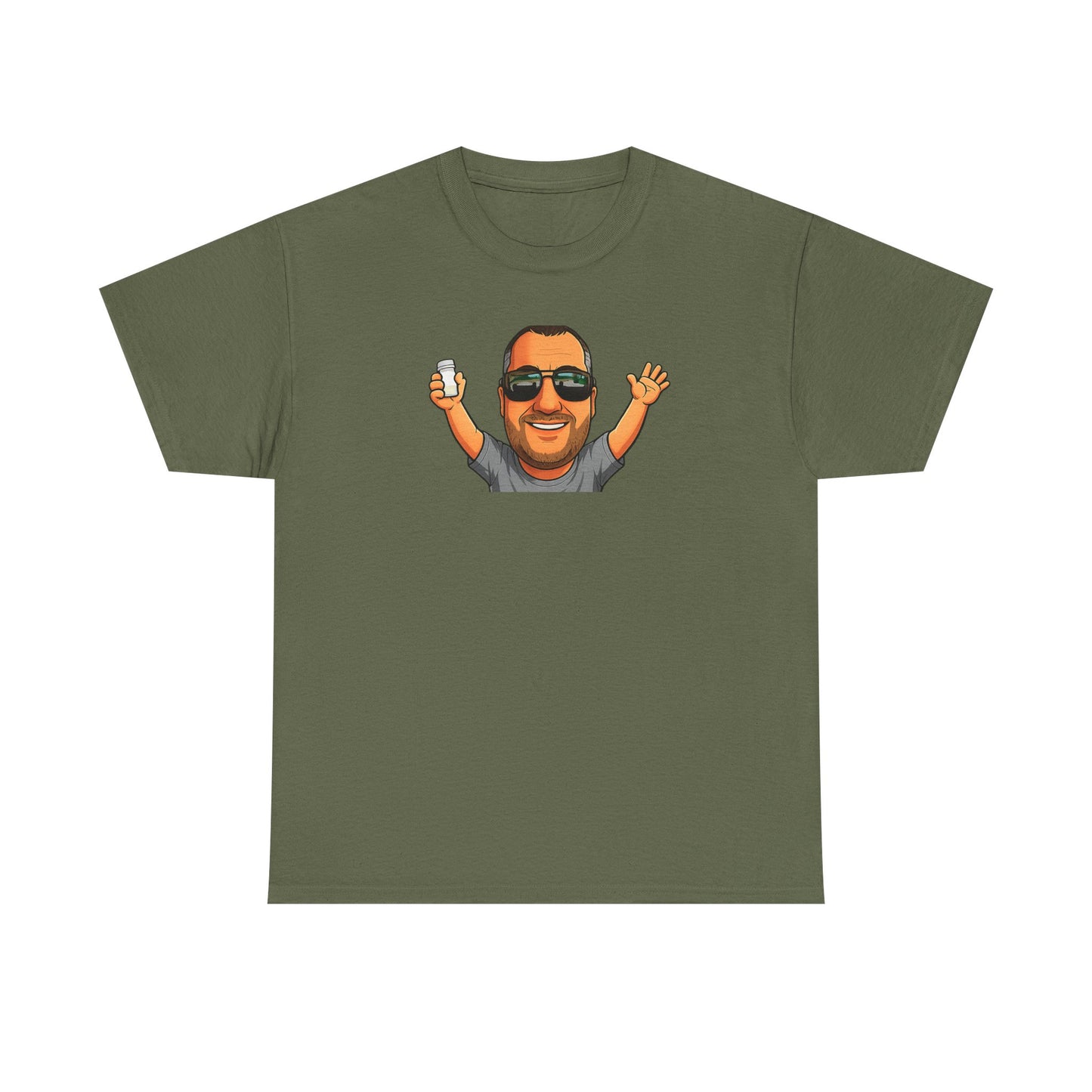 Funny Graphic T-Shirt — "I Have Absolutely No Intention of Behaving Myself" Cartoon Portrait Tee