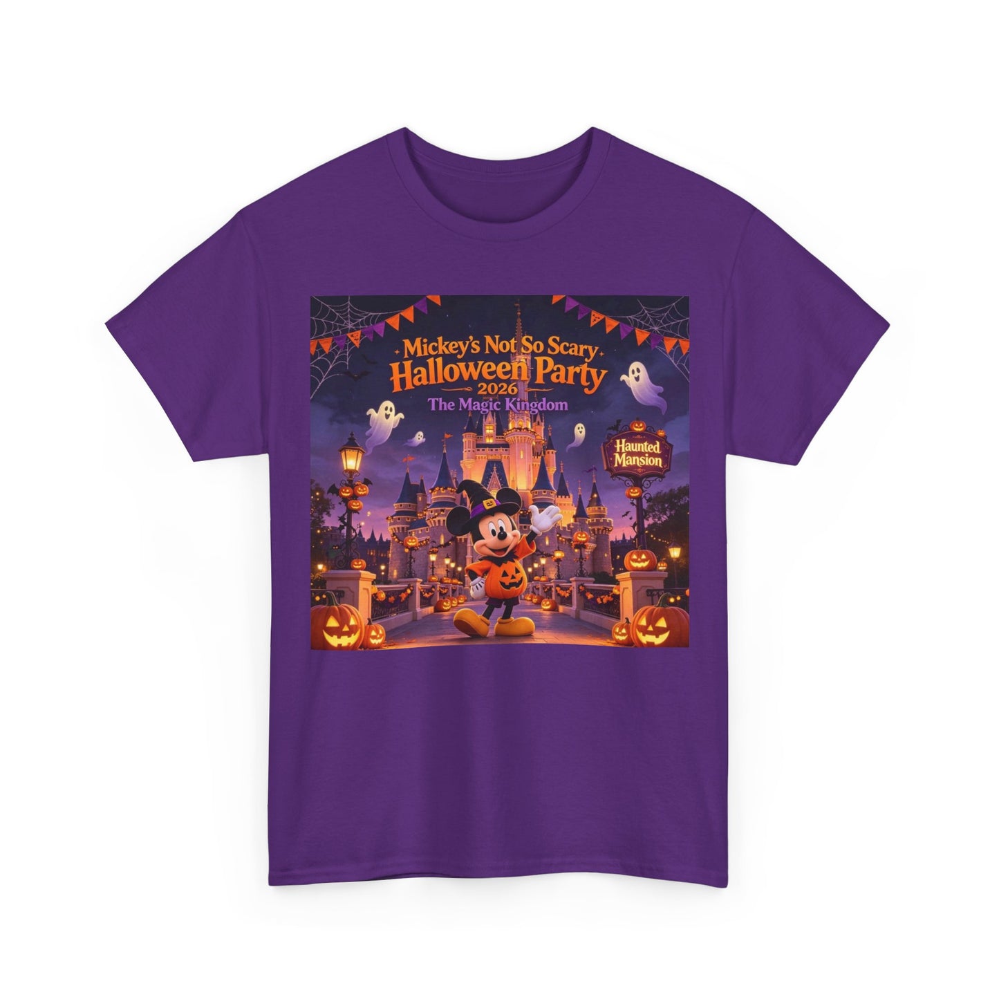 Halloween Mickey T-Shirt — "Not So Scary Halloween Party" Castle Graphic Tee