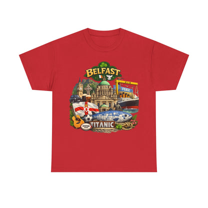 Belfast Collage T-Shirt – Titanic & City Landmarks Souvenir Tee