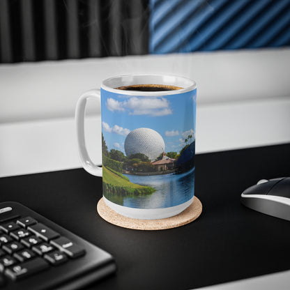 Epcot Spaceship Earth Scenic Ceramic Coffee Mug — 11oz & 15oz