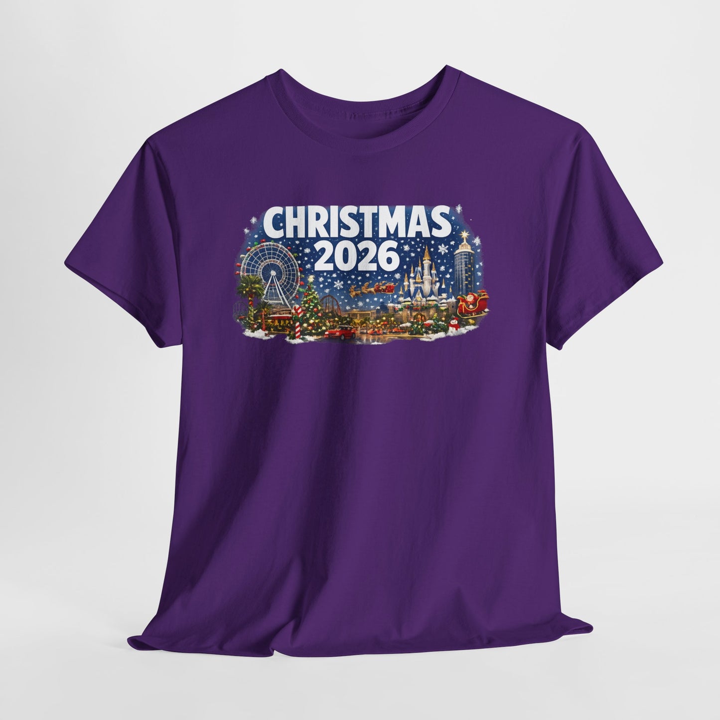 Christmas 2026 Holiday Tee — Festive Winter Village Graphic T-Shirt