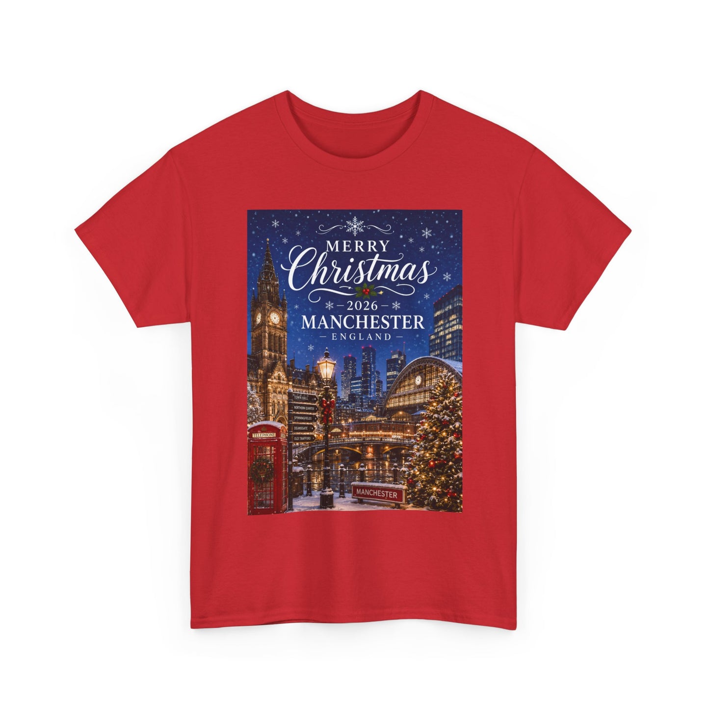 Manchester Christmas Tee — Merry Christmas 2026 Holiday T‑Shirt