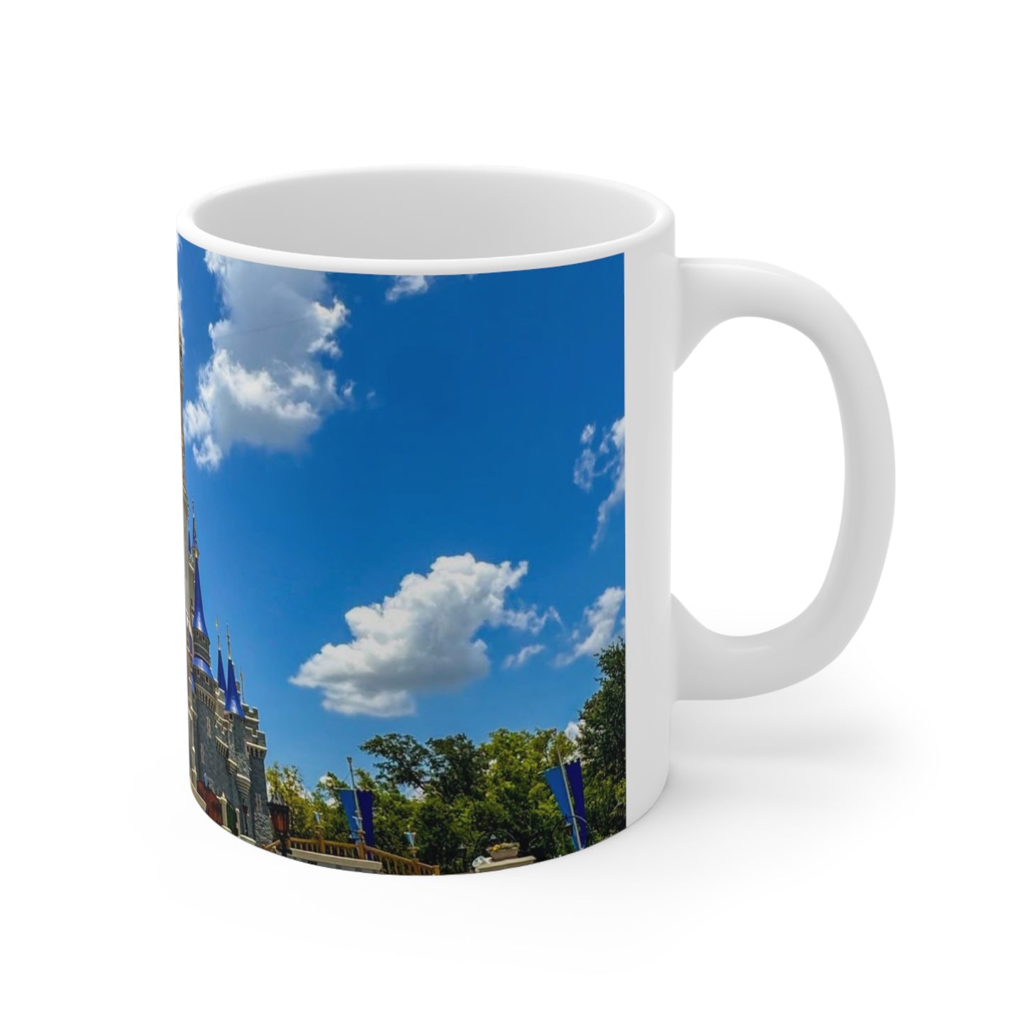 DIsney Castle Photo Ceramic Mug — Fantasy Theme Park Coffee Cup (11oz & 15oz)