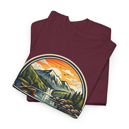 Lake District Graphic Tee — Scenic Mountain & Lake Camping Shirt