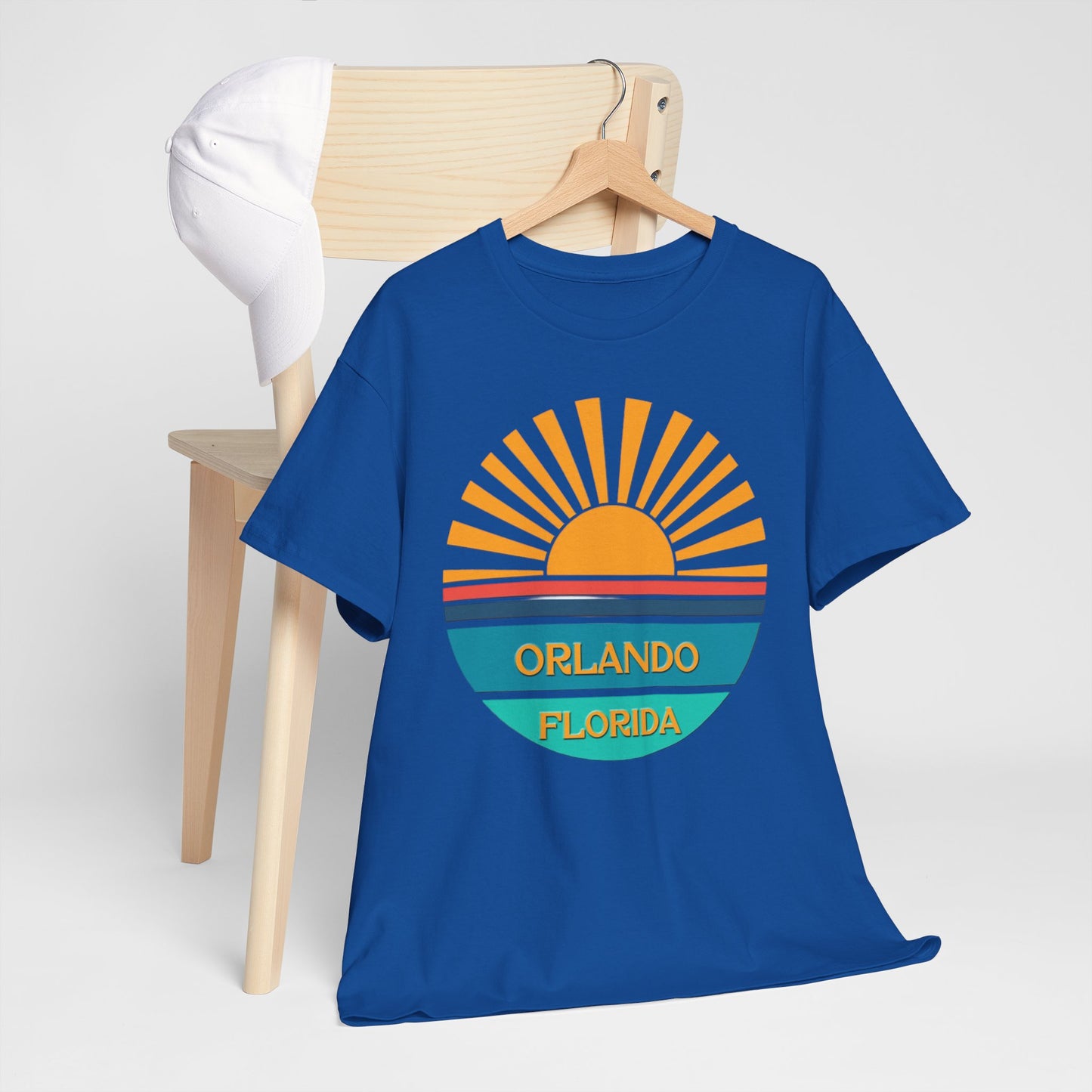 Orlando Florida Sunset T-Shirt – Retro Sunburst Vacation Tee