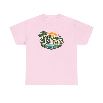 The Villages of Florida Sunset Logo Tee - Florida Palm Beach Retro T-Shirt
