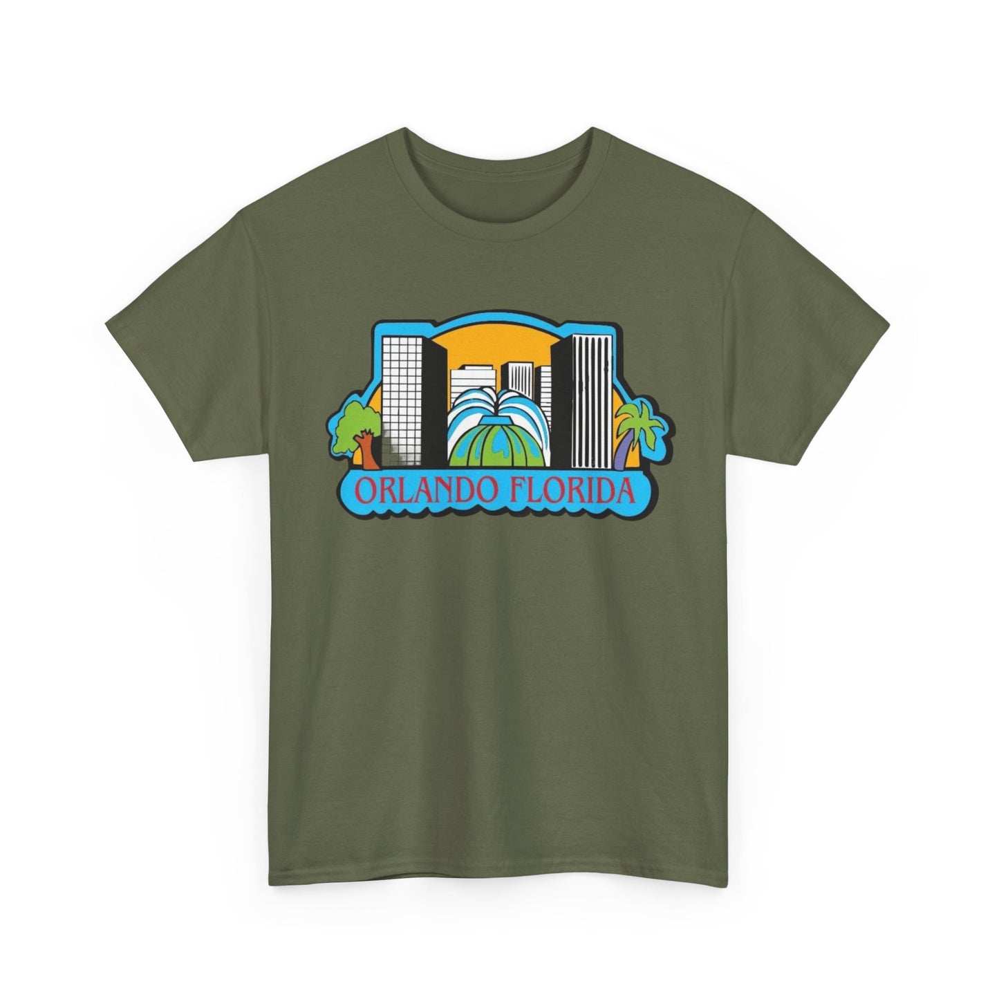 Orlando Florida Retro Skyline T-Shirt