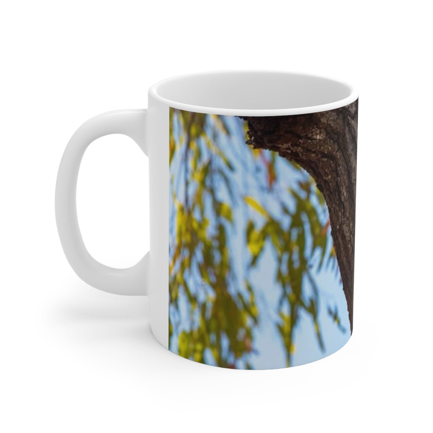 Koala in Tree Ceramic Coffee Mug — 11oz & 15oz Cute Wildlife Photo Mug