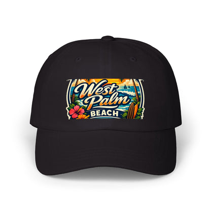 West Palm Beach Dad Cap — Vintage Surfboard Floral Beach Hat
