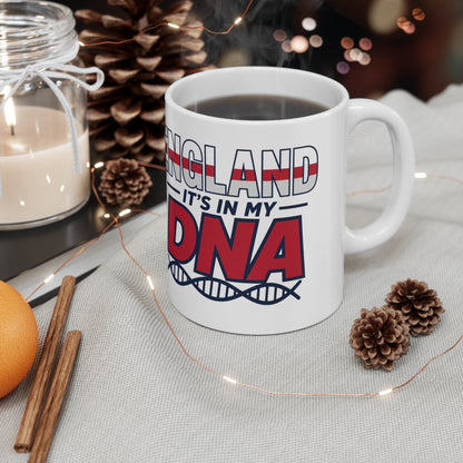 England It's In My DNA Ceramic Coffee Mug — 11oz & 15oz