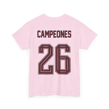 Spain World Champions 'Campeones 26' Cotton T‑Shirt