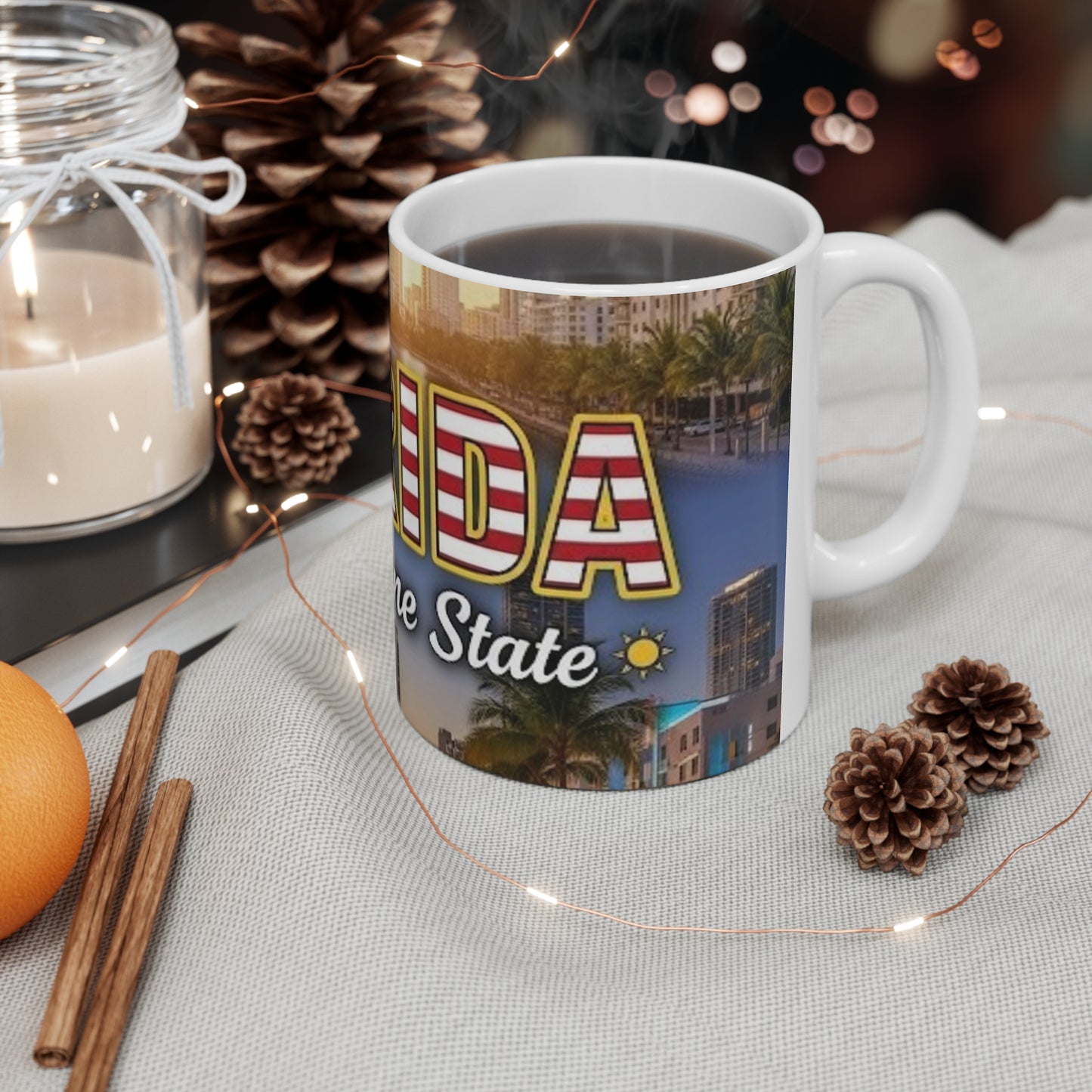 Florida Vintage Postcard Coffee Mug – The Sunshine State 11oz/15oz