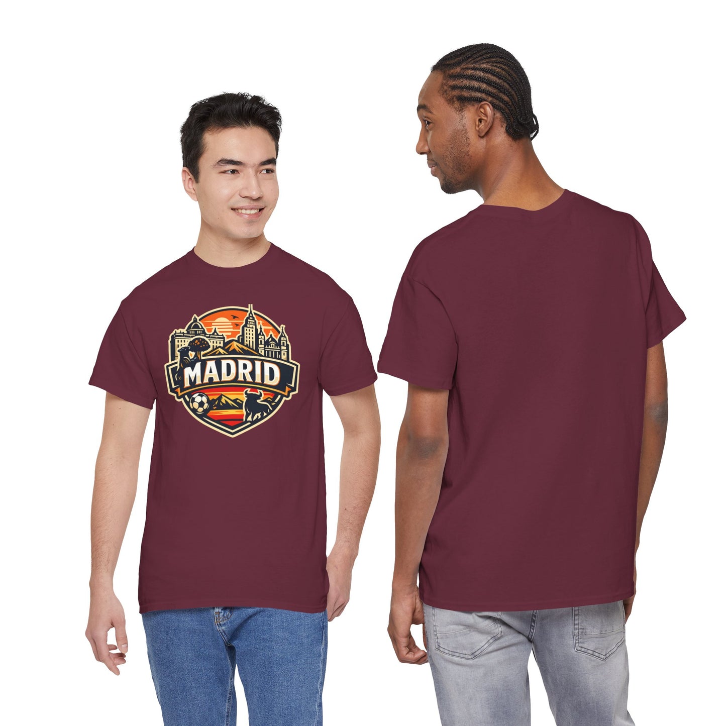 Madrid Skyline Soccer Crest T-Shirt