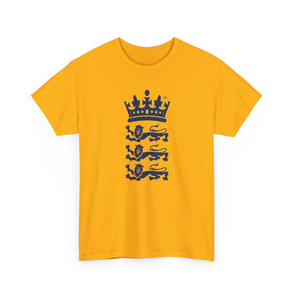 English Cricket T-Shirt — Vintage Cricket Crest Tee