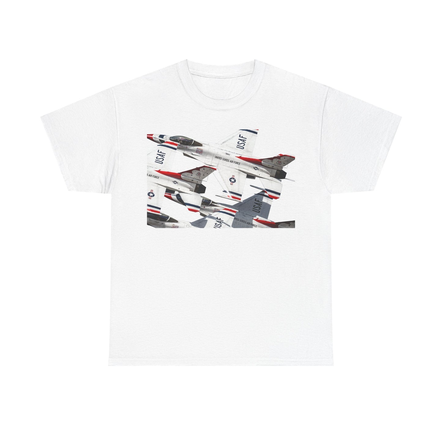 Thunderbirds Jet Formation T‑Shirt — Military Aviation Fighter Jets Tee