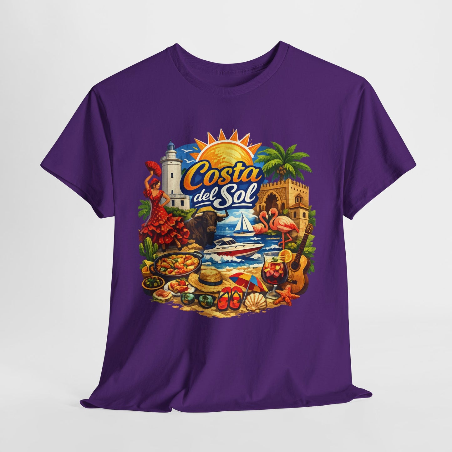 Costa del Sol Beach T-Shirt — Vintage Tropical Vacation Tee