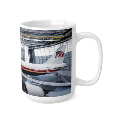 New Air Force One Coffee Mug — USA Flag Air Force One Ceramic Cup (11oz/15oz)