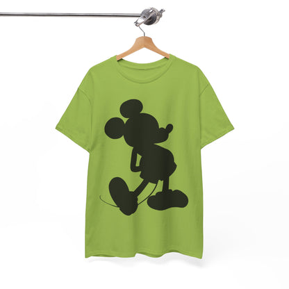 Mickey Mouse Silhouette Graphic Tee — Retro Cartoon Shadow T-Shirt